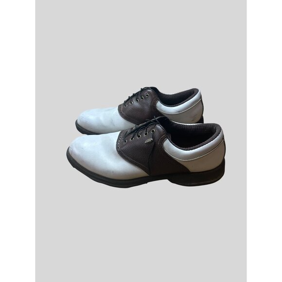 Etonic Men's Brown & White Synthetic  Golf Shoes Mens Size 11.5 - Picture 1 of 10